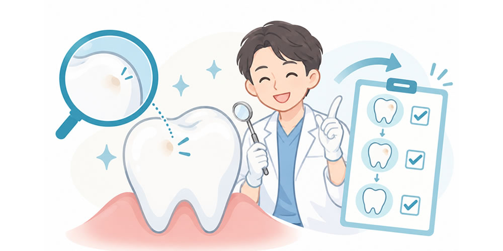 初期虫歯は削らずに経過を見ることがある理由